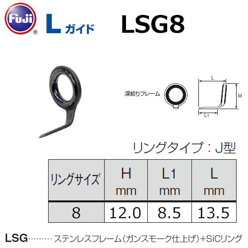 Fuji 富士工業 Lsg8 特別割引品 廃番 ガイド 激安釣具通販 ルアーフィッシング キャスターハウス