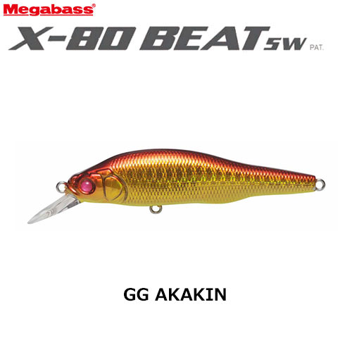 メガバス(MEGABASS) X-80 BEAT SW 11GG アカキン