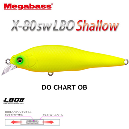 メガバス(MEGABASS) X-80SW LBO SHALLOW ドチャートOB