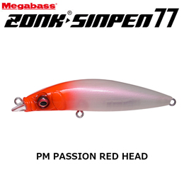 メガバス(MEGABASS) ZONK SINPEN 77 PM パッションレッドヘッド