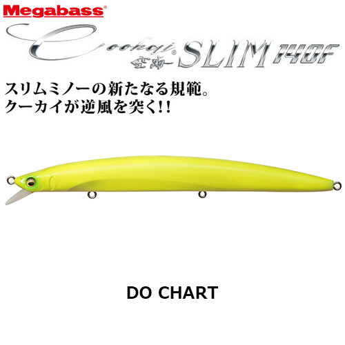 メガバス(MEGABASS) Cookai SLIM 140F どチャート
