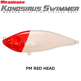 メガバス(MEGABASS)  コノシラススイマー(F) PM レッドヘッド