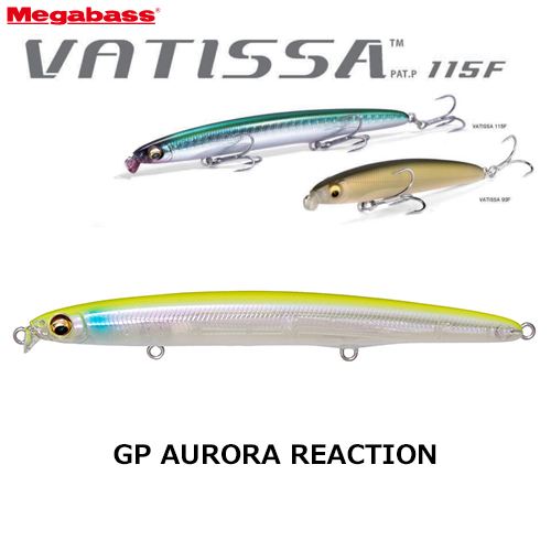 メガバス(MEGABASS) バティッサ(VATISSA) 115F GP オーロラリアクション ★特別割引品