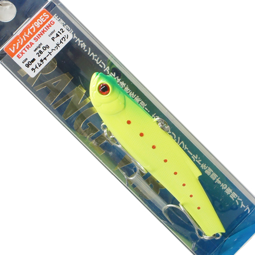 バスデイ(Bassday) レンジバイブ 90ES P-412 ライムチャートヘッドイワシ