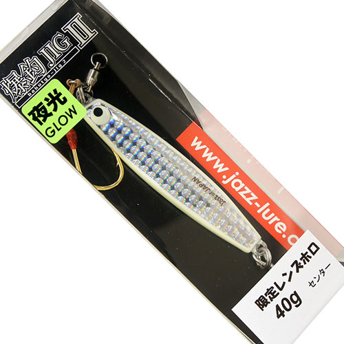 JAZZ 爆釣ジグII 40g #120 WグローLH(アシストフック・トリプルフック