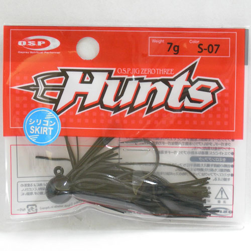 O.S.P(オーエスピー) ジグ03 HUNTS シリコン 7g S07 ブラック