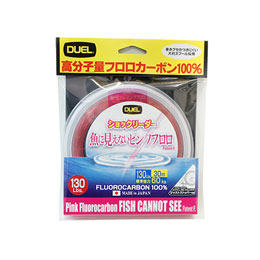 デュエル(DUEL) 魚に見えないピンクフロロ ショックリーダー 30m 130Lbs SP ステルスピンク ★特別価格
