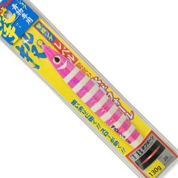 オーナー(OWNER) 撃投ジグレベル130g 20 ピンクゼブラ(グロー)