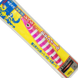 オーナー(OWNER) 撃投ジグレベル180g 20 ピンクゼブラ(グロー)