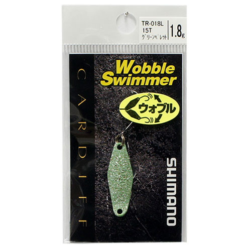 シマノ(SHIMANO) カーディフ ウォブルスイマー 1.8g TR-018L 15T グリーンペレット ★特別割引品