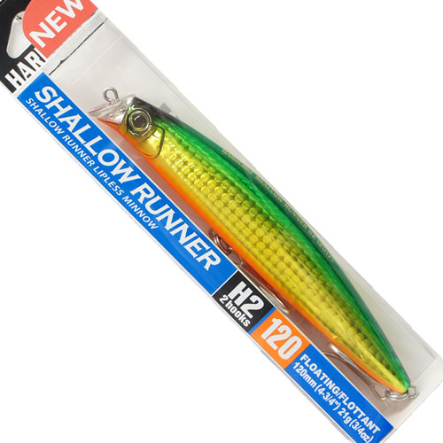 デュエル(DUEL) ハードコア シャローランナー H2 (F) 120mm 03 HGGR ゴールドグリーン