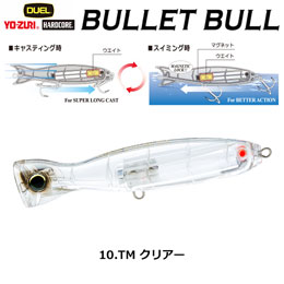 デュエル(DUEL) ハードコア バレットブル (F) 130mm 10 TM クリアー
