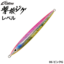 オーナー(OWNER) 撃投ジグレベル130g 06 ピンクG(レーザーホロ)