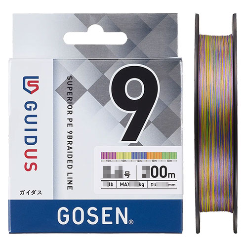 ゴーセン(GOSEN) ガイダス PEX9 マルチカラー 200m 1号