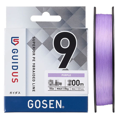 ゴーセン(GOSEN) ガイダス PEX9 パープル 300m 0.8号