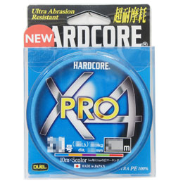 デュエル(DUEL) ハードコア(HARDCORE) X4 PRO 200m 0.6号 5色マーキング ★特別価格 ●廃番