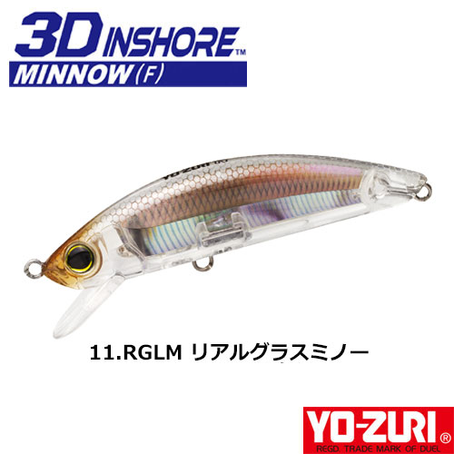 ヨーヅリ(YO-ZURI) 3D インショア ミノー (F) 110mm 11 RGLM リアル