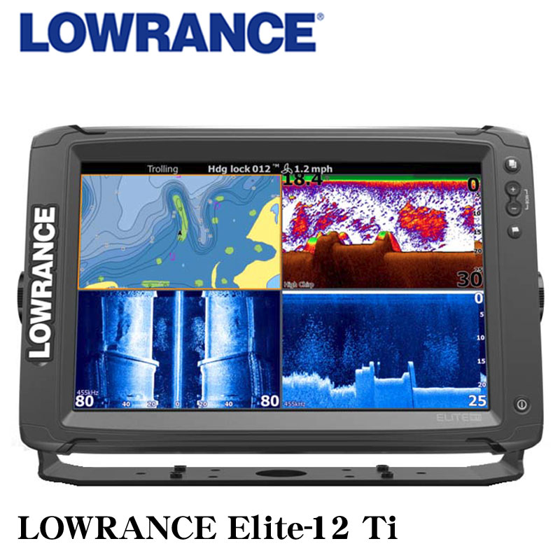ロランス(LOWRANCE) エリート12 Ti GPS ダウン/サイド/チャープ魚探 