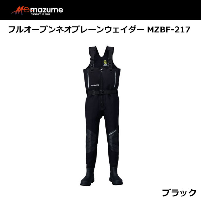 mazume フルオープンネオプレーンウェイダー MZBF-217 ブラック LL 