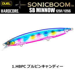 デュエル(DUEL) ソニックブーム SBミノー 125F 125mm 01 HBPC ブルピンキャンディー