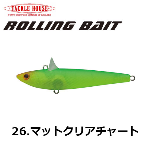 タックルハウス(TACKLE HOUSE) ROLLING BAIT 77 No.26 マットクリアチャート
