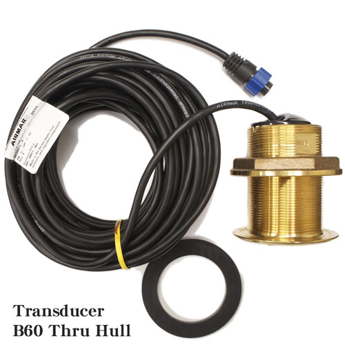 ロランス(LOWRANCE) Vハル専用船底貫通型高出力50/200khz振動子 B60 20度傾斜 (現在、一時お取り寄せ不可商品)